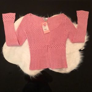 Lilli pulitzer pink knit blazer size xs